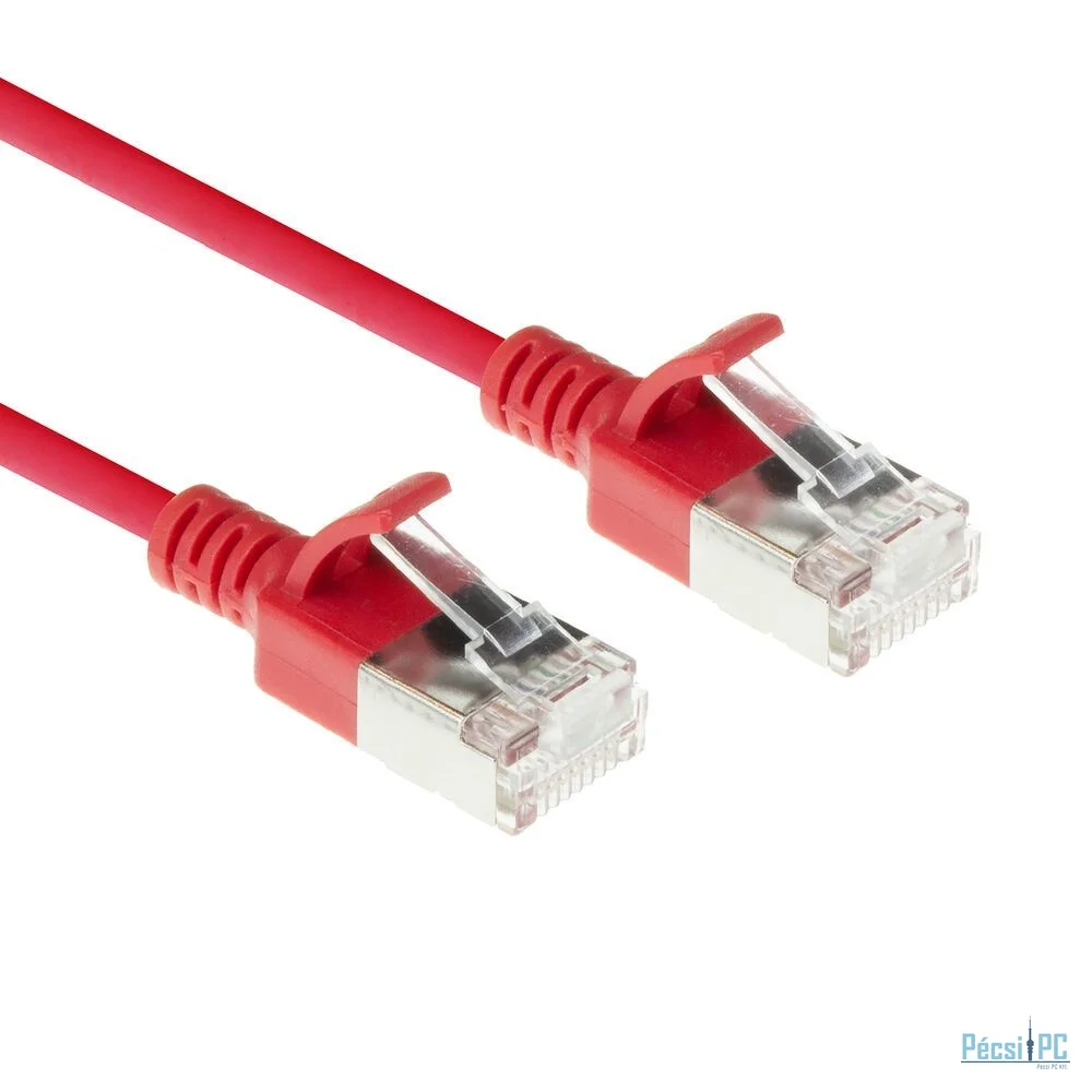 ACT CAT6A S-FTP Patch Cable 0,25m Red