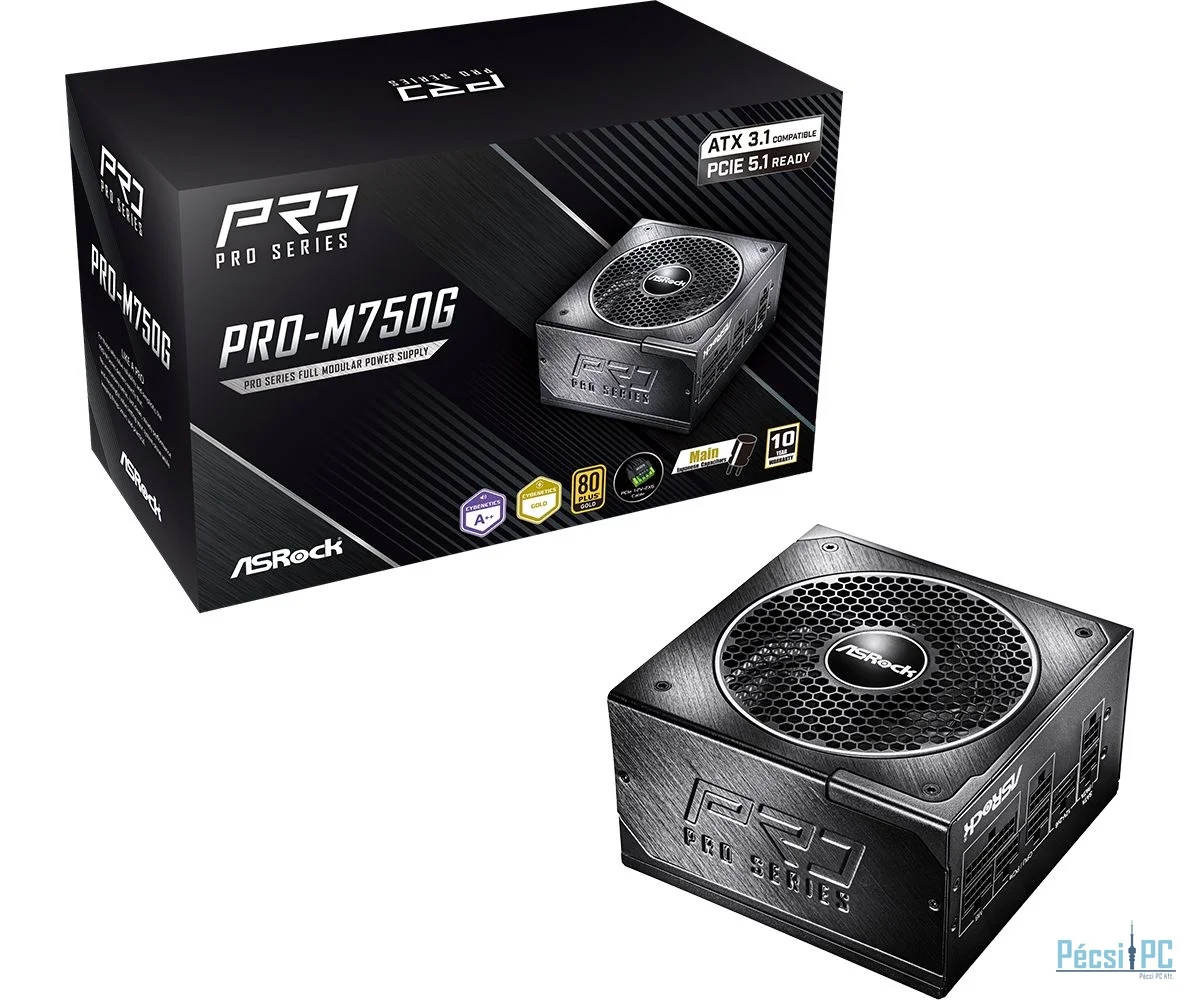 ASRock 750W 80+ Gold Pro Series PRO-M750G