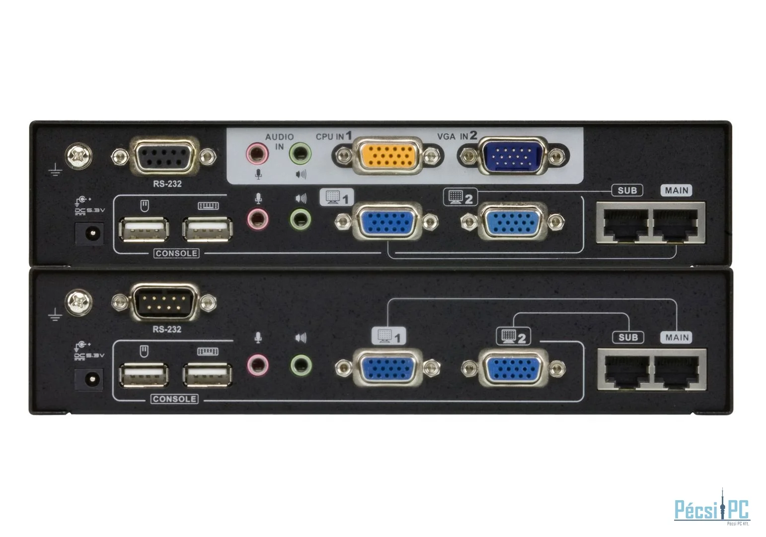 ATEN USB VGA Dual View Cat 5 KVM Extender with Deskew (1280 x 1024@300m)
