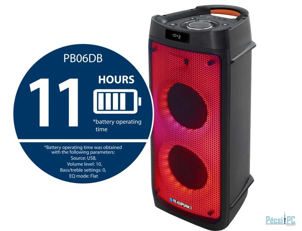 Blaupunkt PB06DB Bluetooth Partybox with karaoke Black