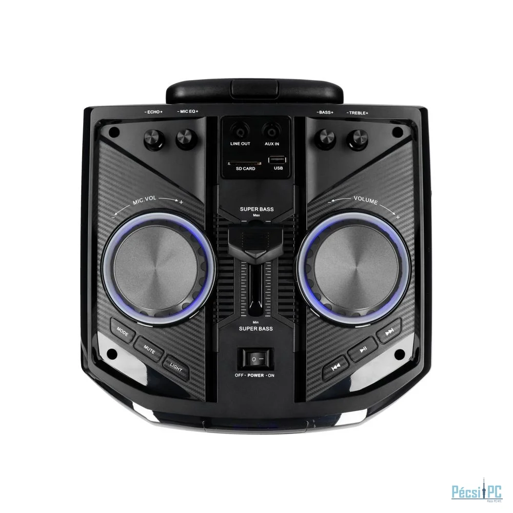 Blaupunkt PS6 Party speaker with Bluetooth and karaoke Black