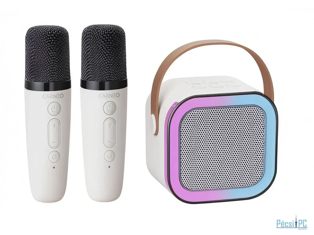 Carneo Dj Mini for Kids Karaoke Set Speaker White