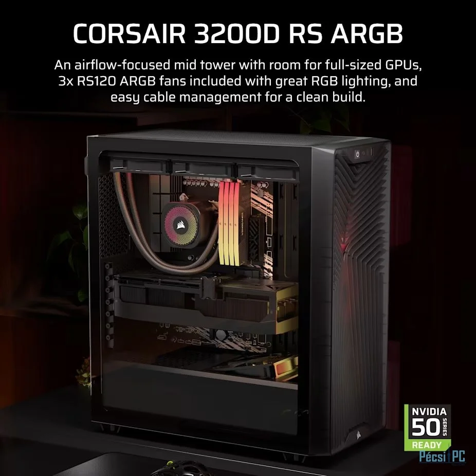 Corsair 3200D RS ARGB Tempered Glass Smoke