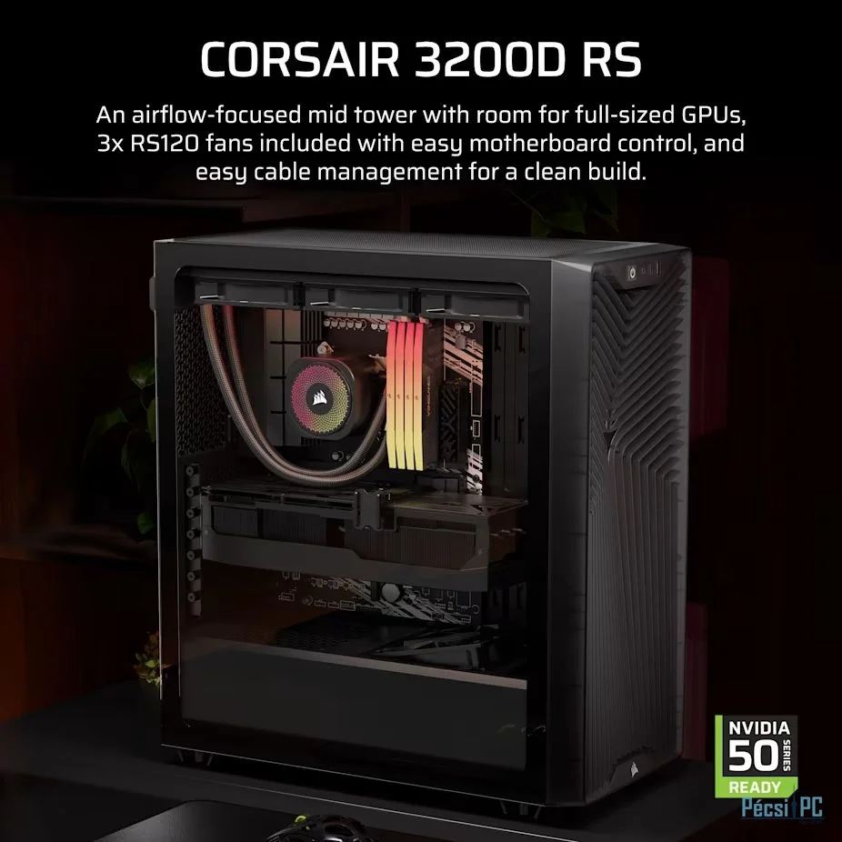 Corsair 3200D RS Tempered Glass Smoke
