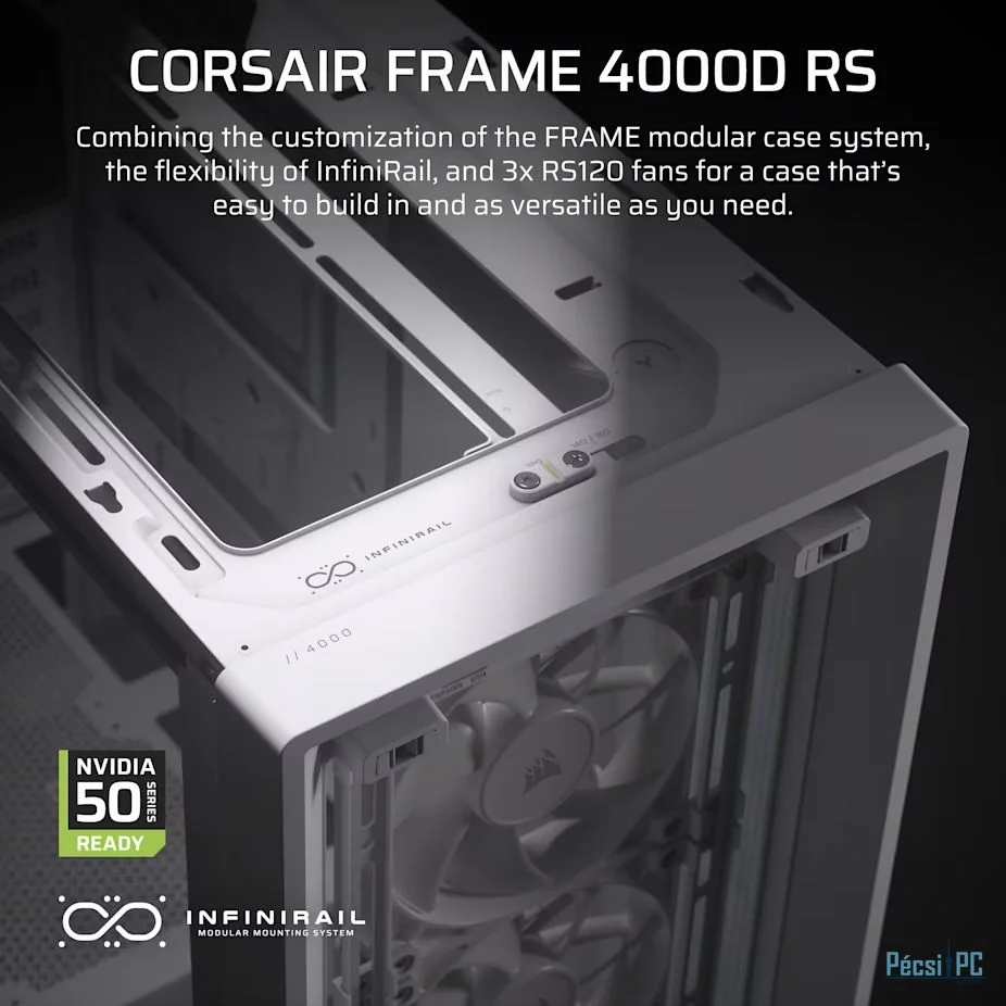 Corsair Frame 4000D RS Tempered Glass White