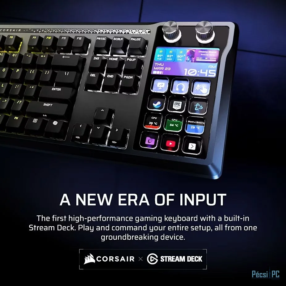 Corsair Galleon 100 SD Stream Deck-Integrated Mechanical Keyboard Black US
