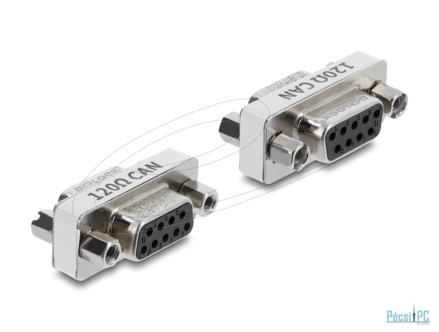 DeLock D-Sub 9 pin CAN Bus Adapter female to female 120 ohms resistor