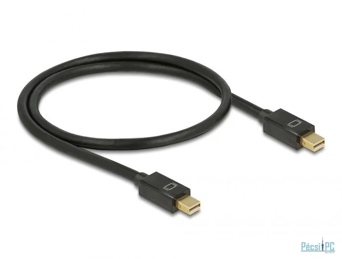 DeLock Mini DisplayPort 1.2 male > Mini DisplayPort male 4K 60Hz Cable 0,5m Black