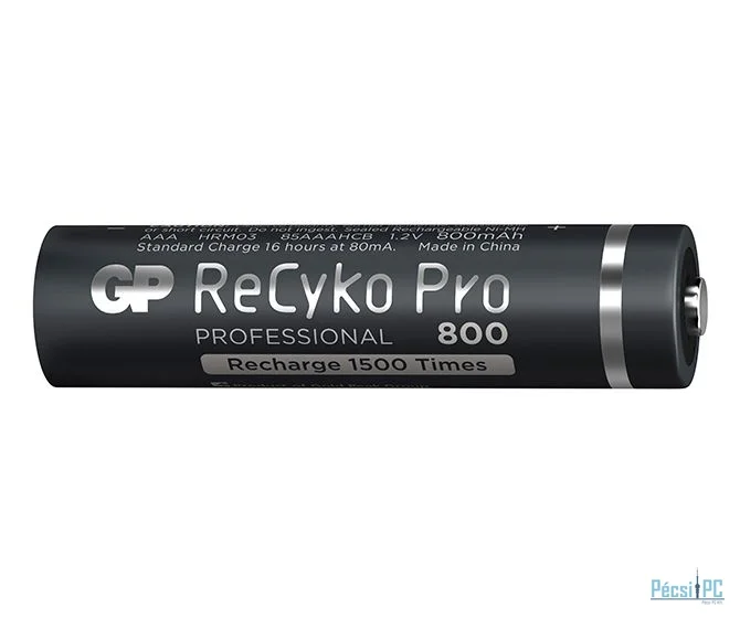 GP ReCyko Pro 800mAh AAA Ni-MH akkumulátor 4db/csomag