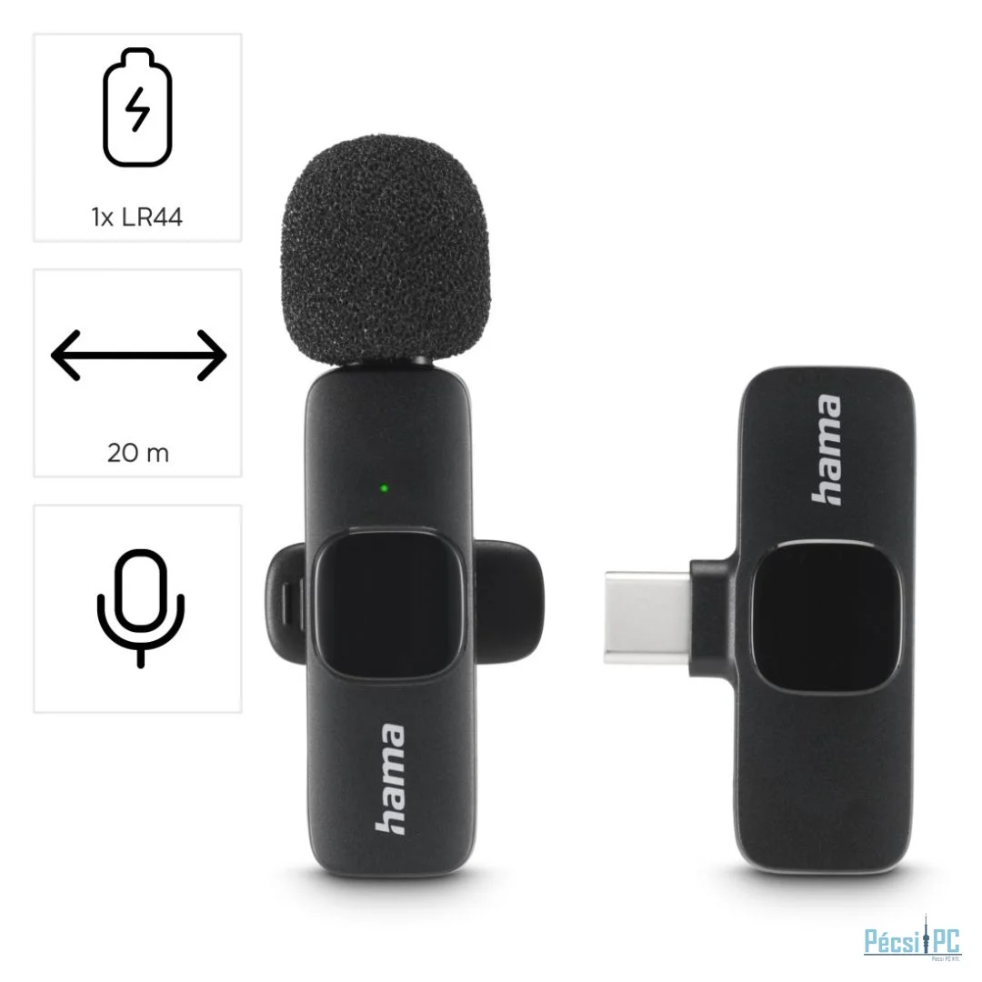 Hama Smart Wireless Microphone Black