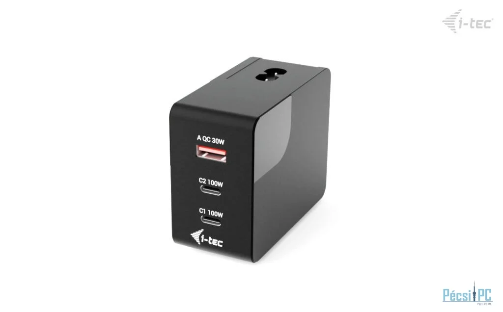 I-TEC 100W Intelligent Multiport USB Charger Black