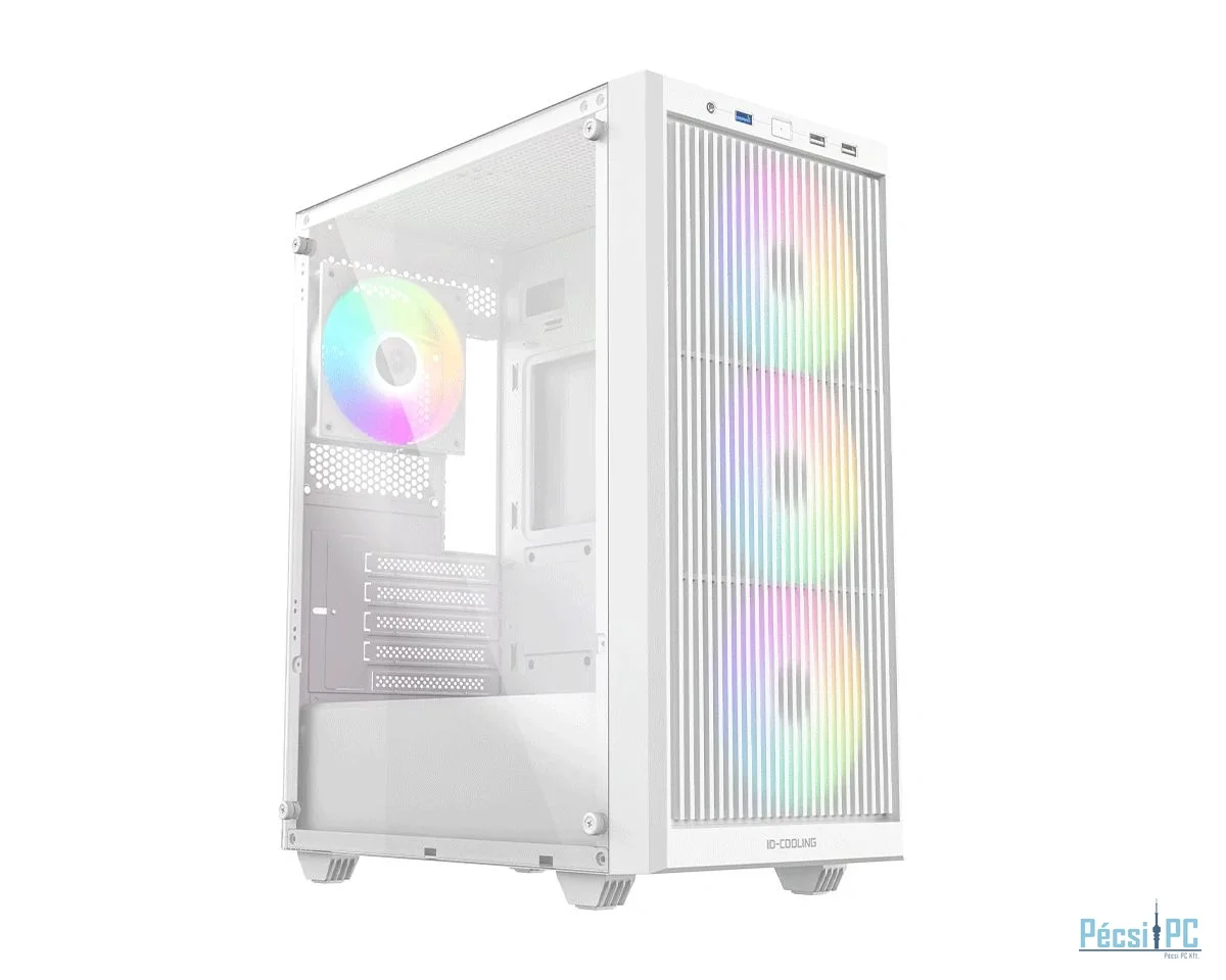 ID-COOLING WARE 300 ARGB WH Tempered Glass White