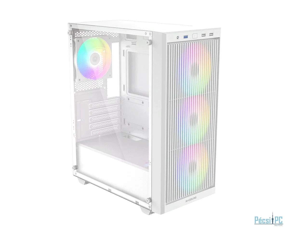 ID-COOLING WARE 300 ARGB WH Tempered Glass White
