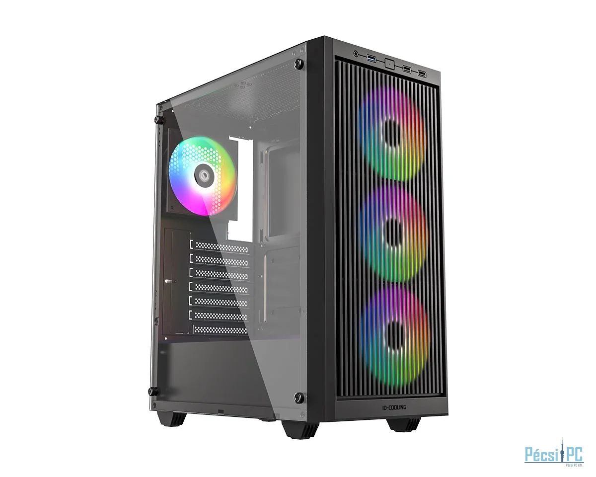 ID-COOLING WARE 310 ARGB Tempered Glass Black