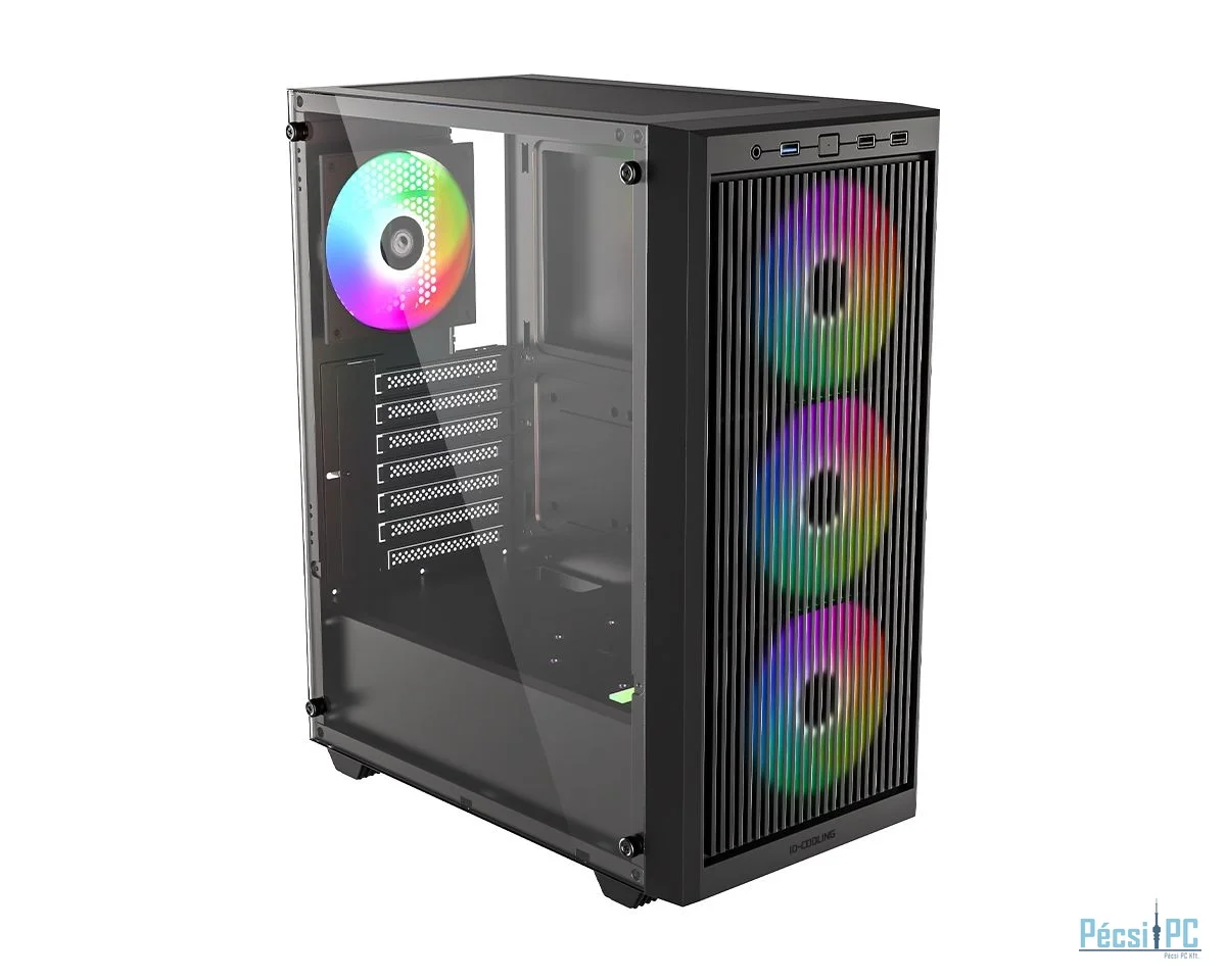 ID-COOLING WARE 310 ARGB Tempered Glass Black