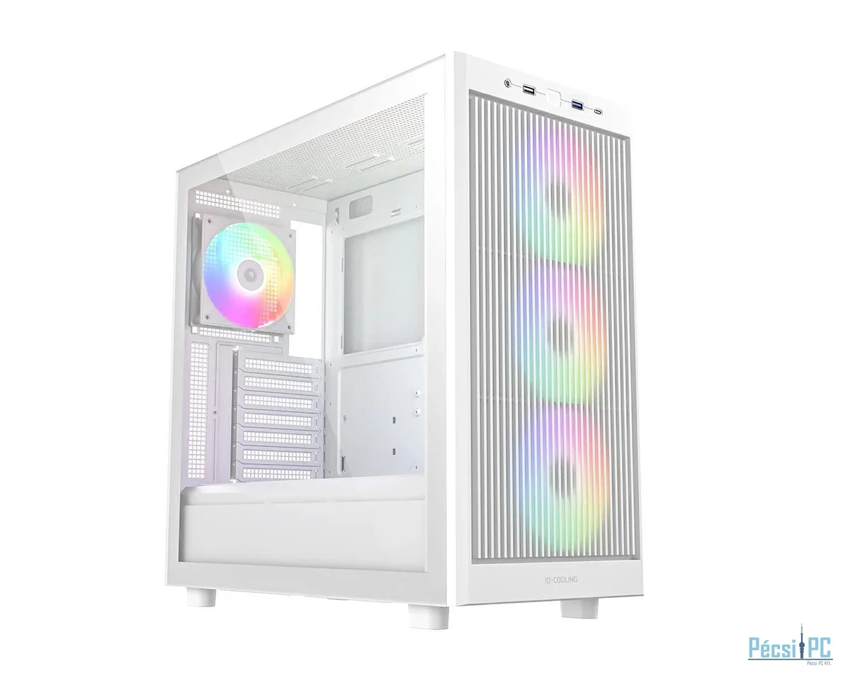 ID-COOLING WARE 510 ARGB WH Tempered Glass White