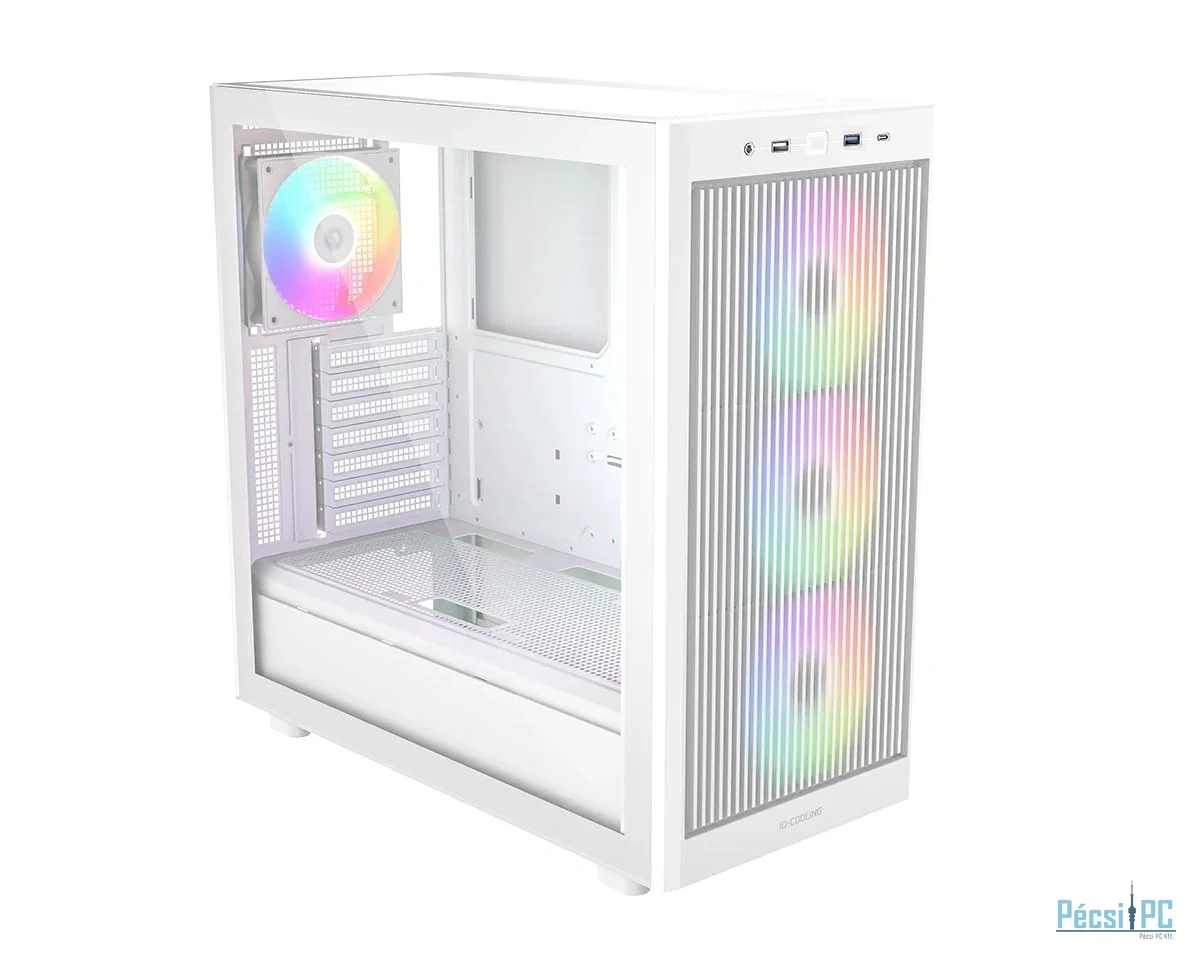ID-COOLING WARE 510 ARGB WH Tempered Glass White