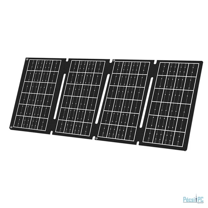 Logilink 15 W foldable solar panel Black