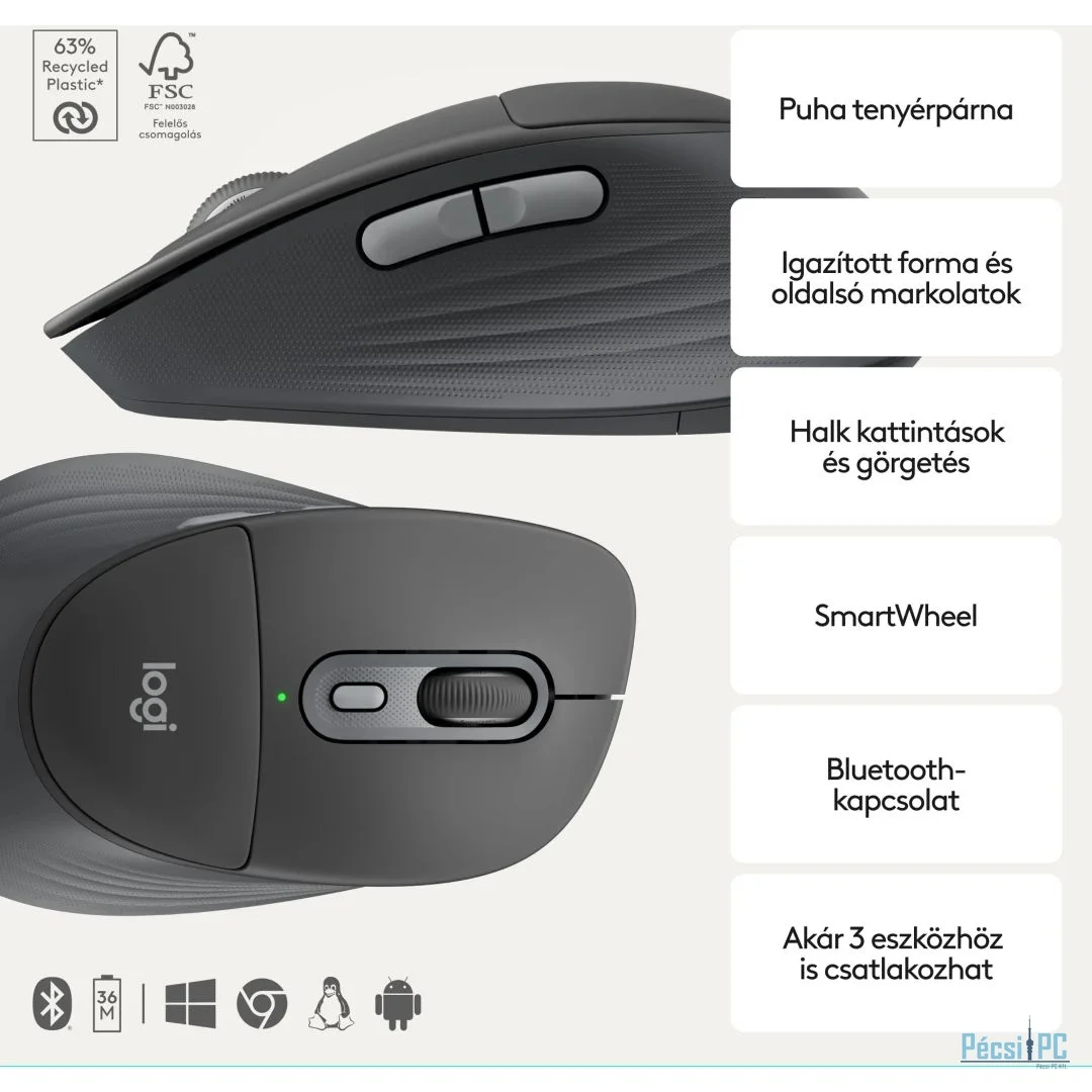 Logitech MK880 Signature Comfort Plus keyboard Combo Black HU