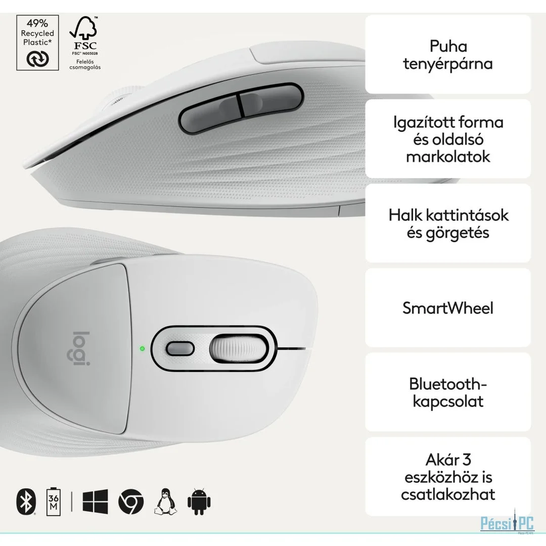 Logitech Signature Comfort M850 L Bluetooth Mouse Graphite