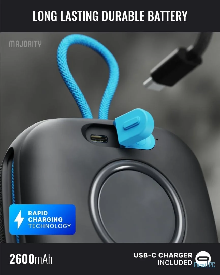 Majority Move 1 (M1) Bluetooth Speaker Black/Blue