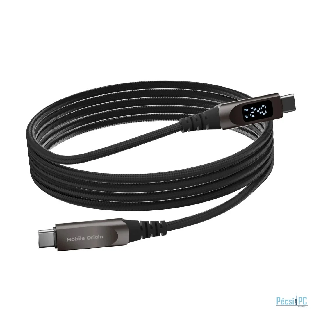 Mobile Origin 240W Display Cable USB-C to USB-C 1,5m Black