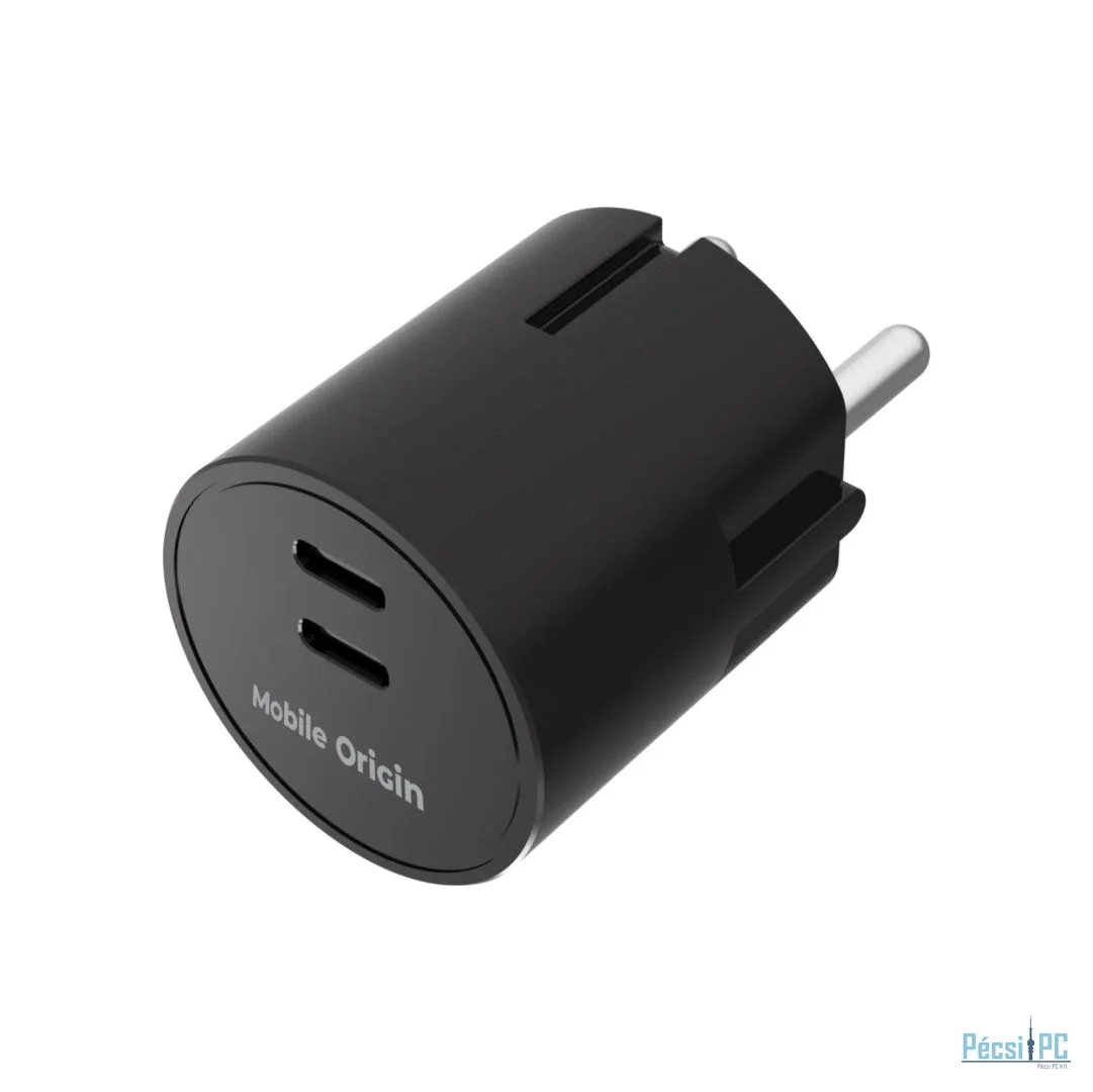 Mobile Origin 30W Charger Plug PW33 2x USB-C Black
