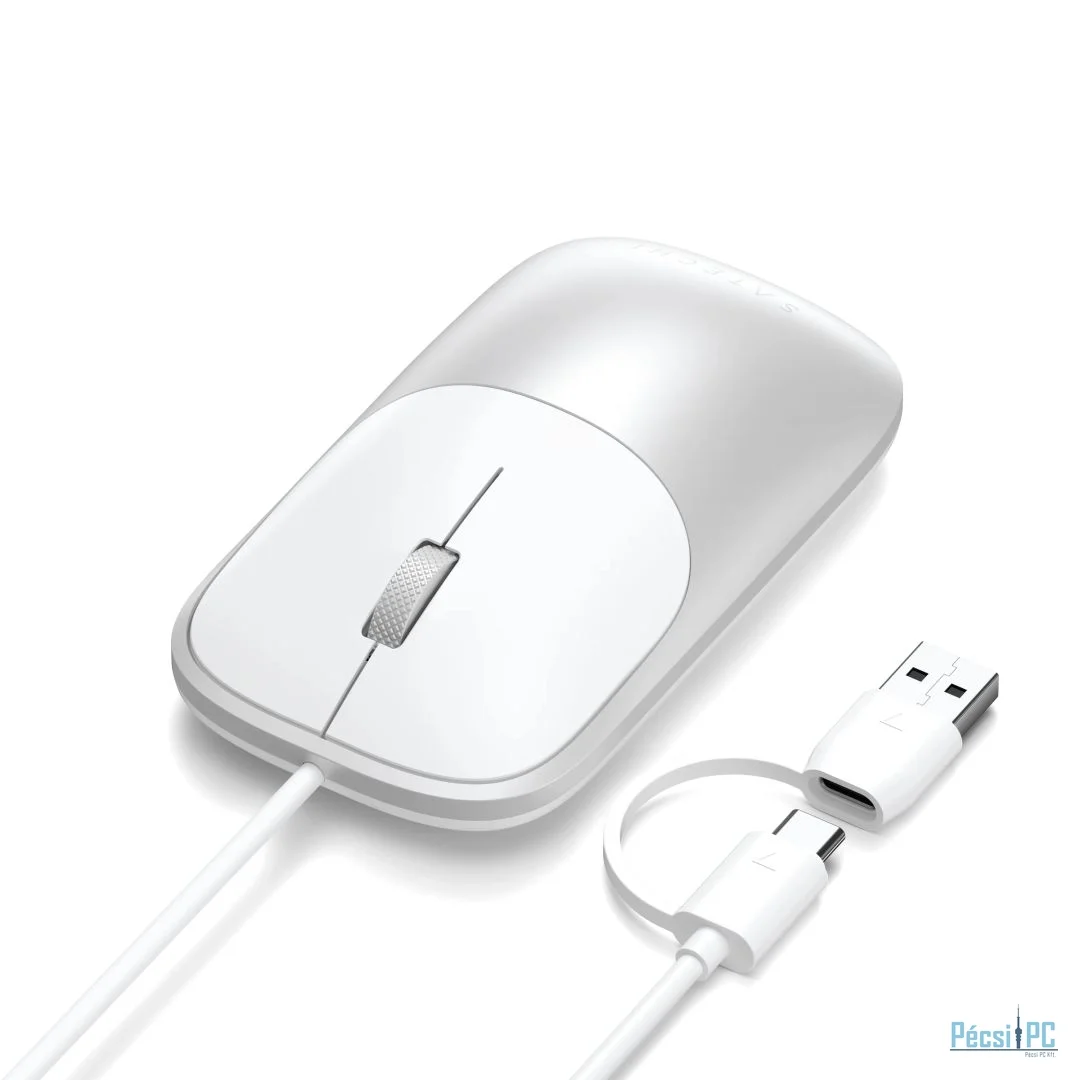 Satechi Slim LX Wired Mouse Silver