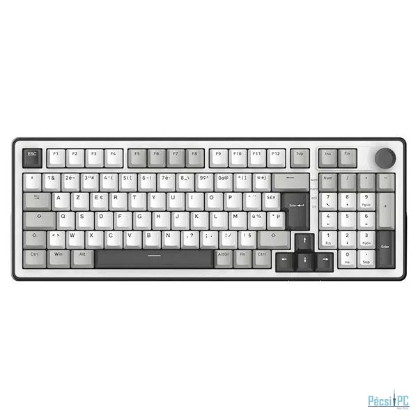 The G-Lab Keyz Elite 400 WG Keyboard White/Grey US
