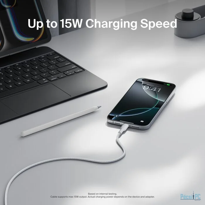 Belkin Braided USB-A to USB-C Cable 15W 2m White