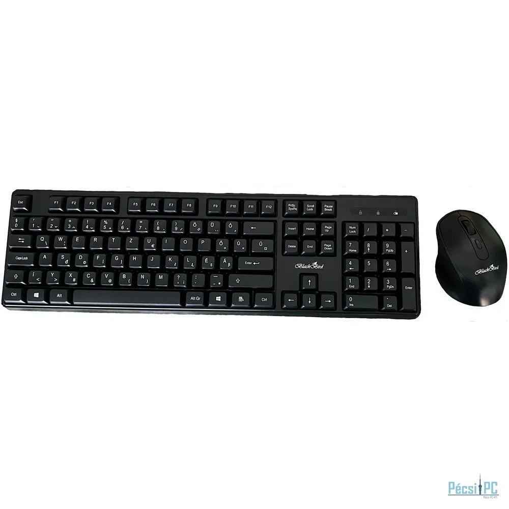 BlackBird BH1533 Wireless Keyboard Combo Black HU
