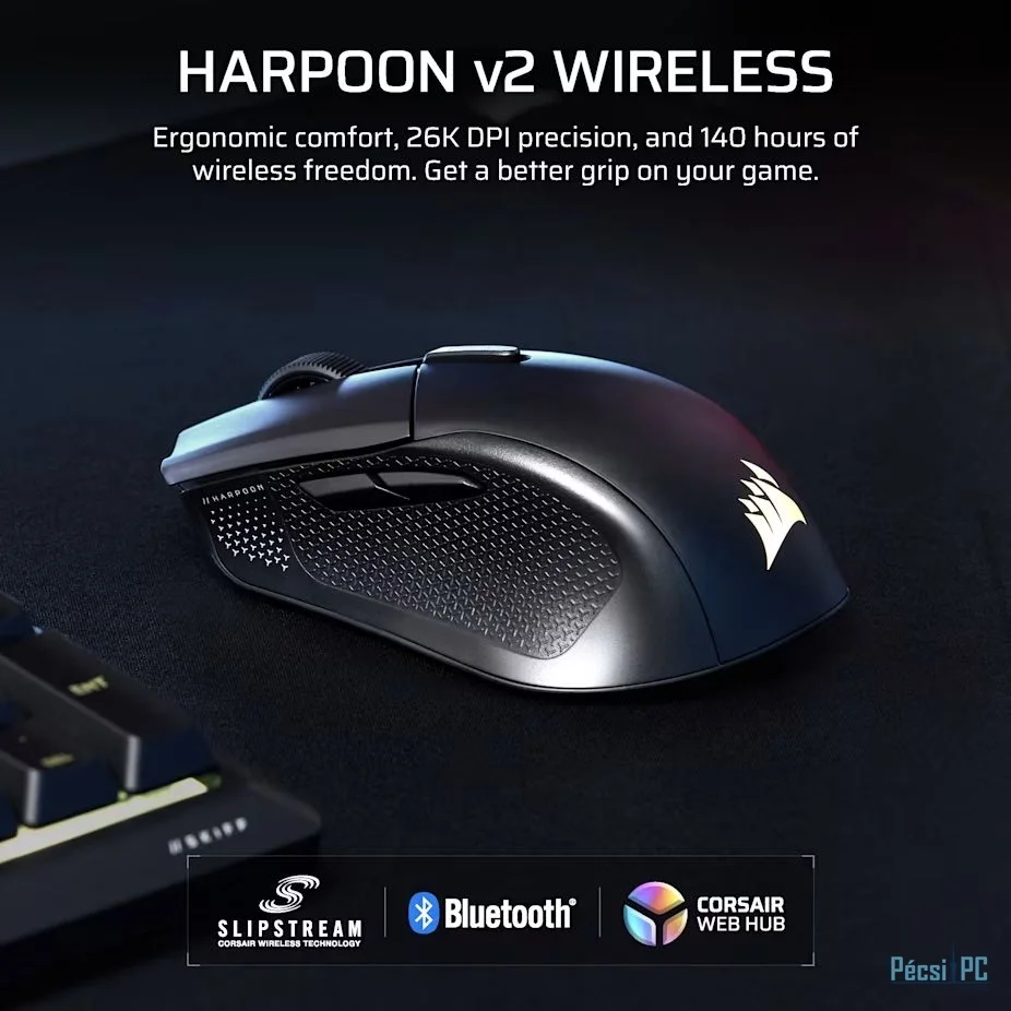 Corsair Harpoon v2 RGB Wireless Bluetooth Gaming mouse Black