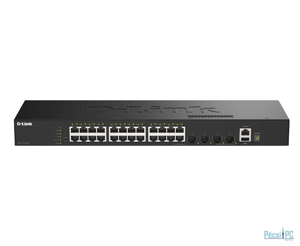 D-Link DGS-1530-28P/E 24-Port Gigabit Stackable Smart Managed Switch