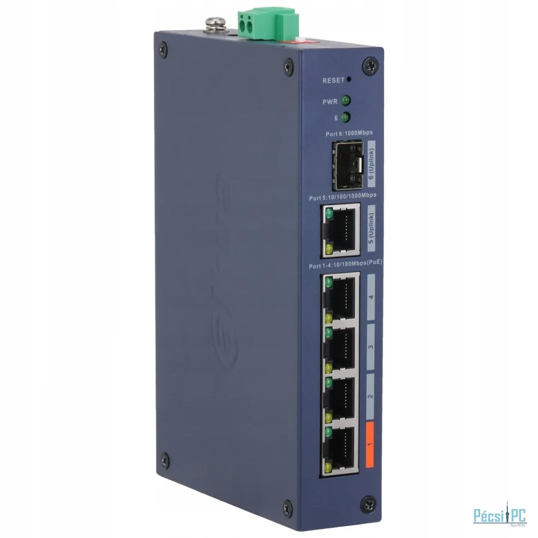 Dahua CHS4106-4ET-60 6-Port Cloud Managed Hardened Switch with 4-Port PoE