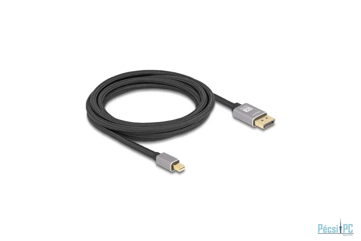 DeLock miniDisplayPort to DisplayPort 8K cable 3m Grey