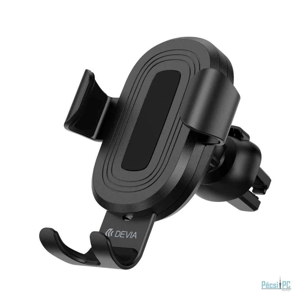 Devia Gravity Sensor Car Air Vent Wireless Charger Phone Holder (10W) Black