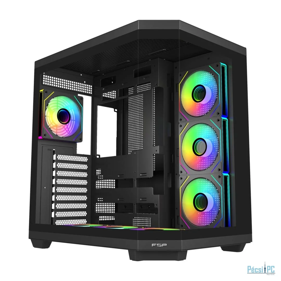 FSP U580 ARGB Tempered Glass Black