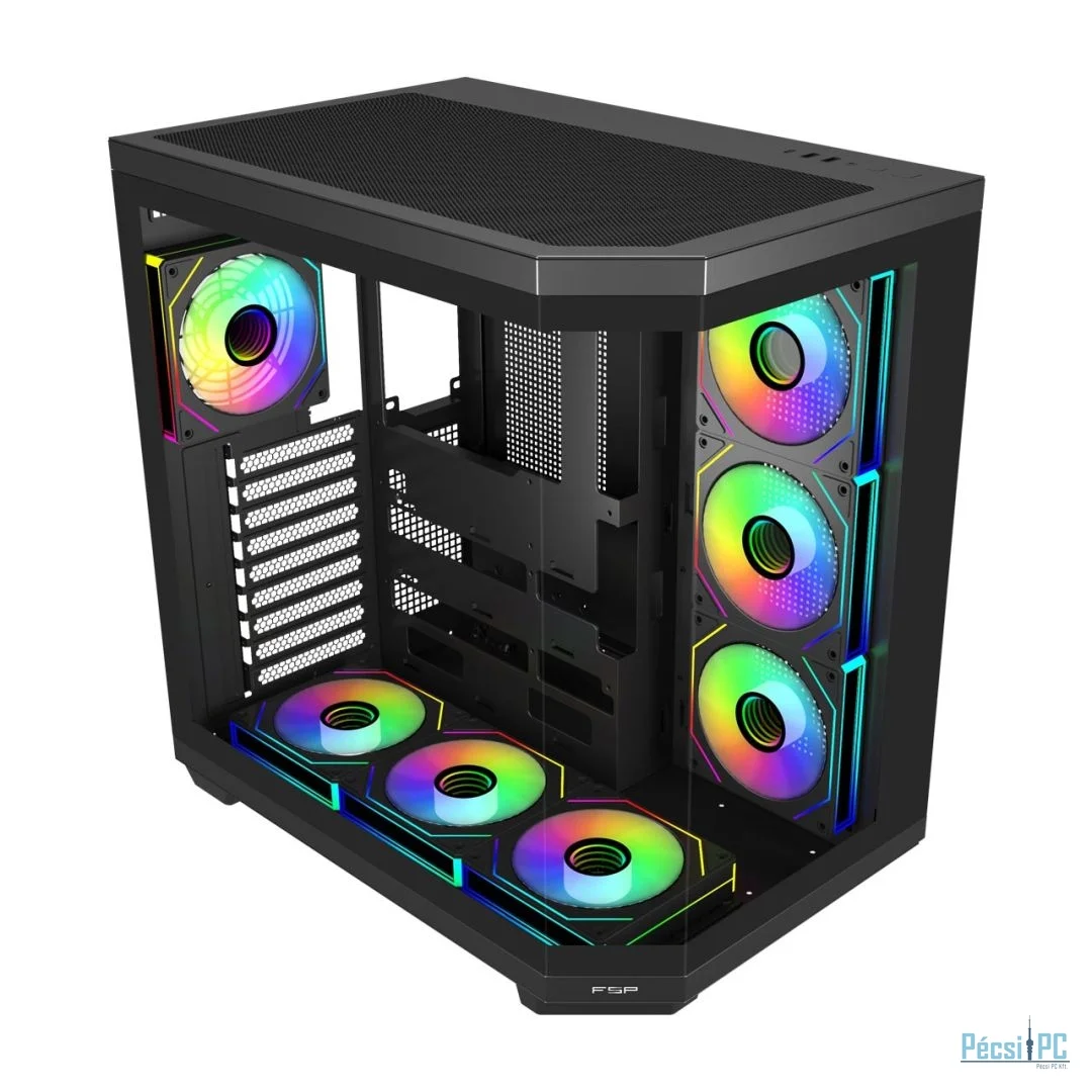 FSP U580 ARGB Tempered Glass Black