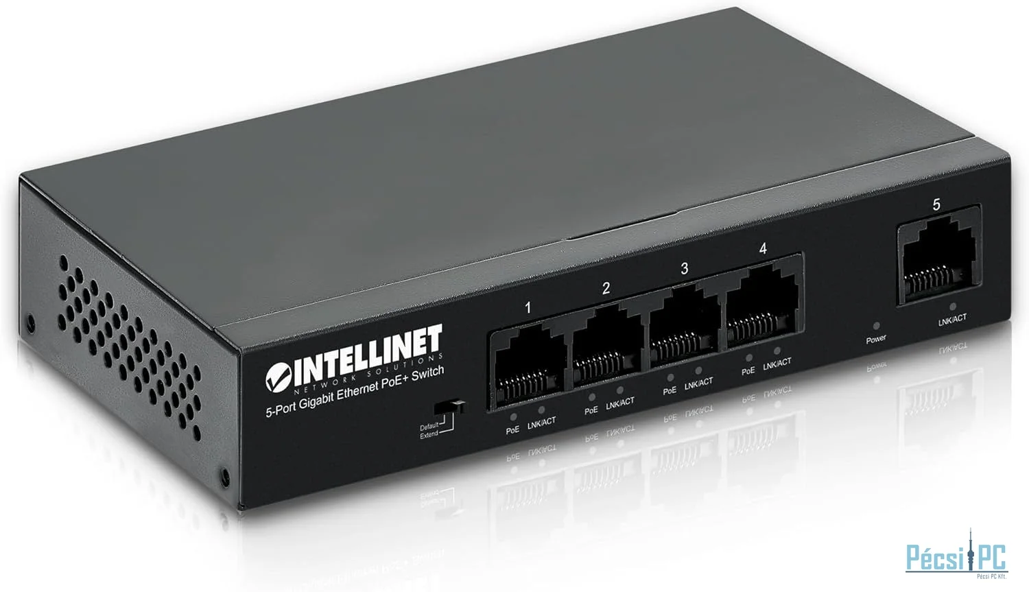 Intellinet 5-Port PoE Switch Black
