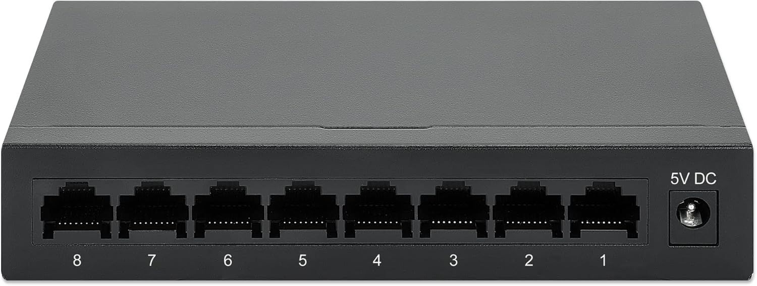 Intellinet 8-Port Switch Black