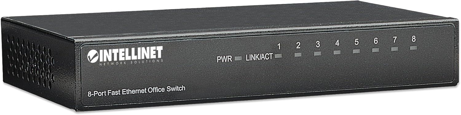 Intellinet 8-Port Switch Black