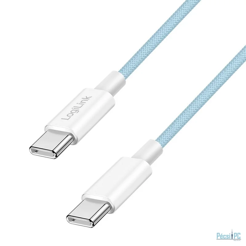 Logilink USB 2.0 Type-C C/M to C/M 60W cable 1,5m Blue