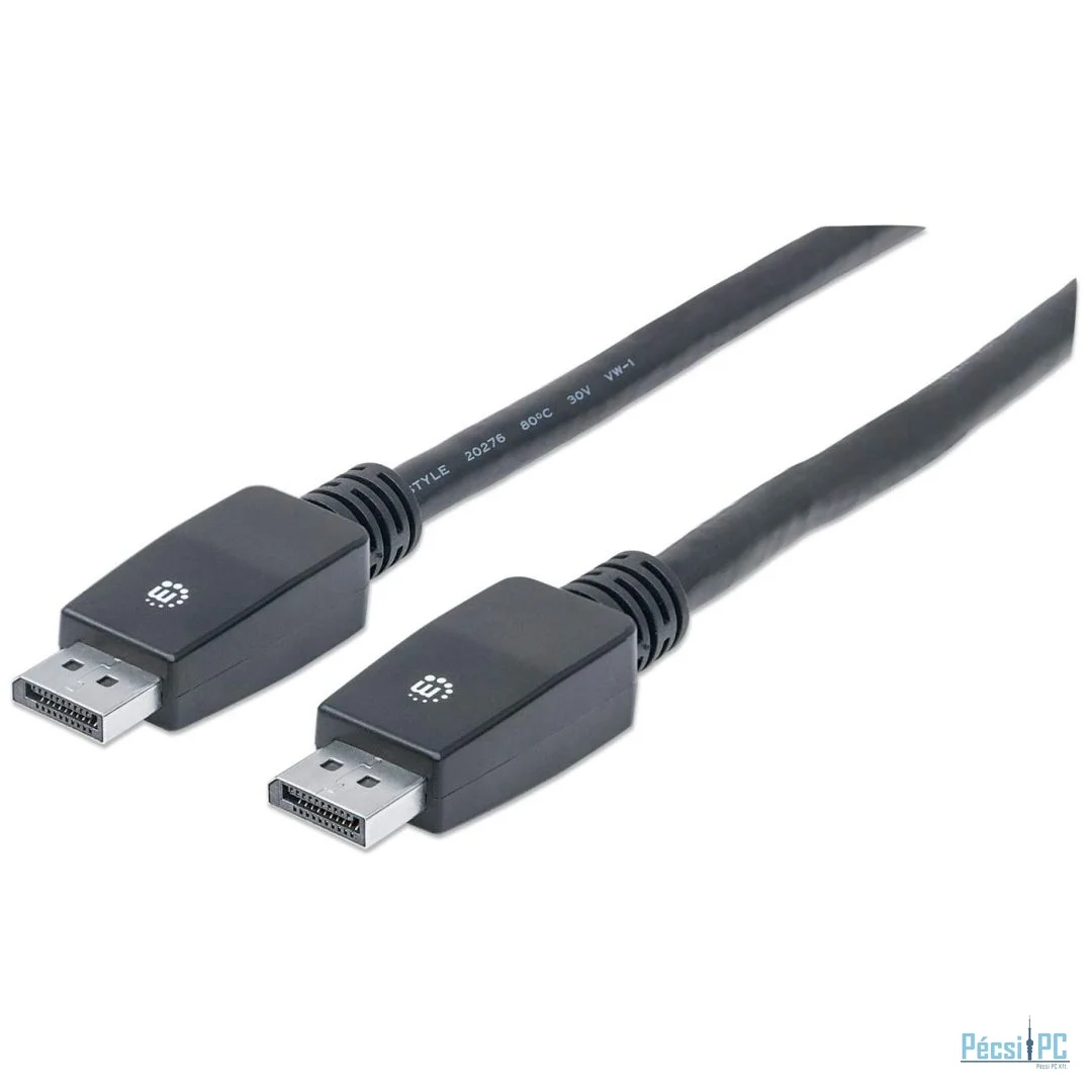 Manhattan 4K@60Hz DisplayPort 1.2 male/male Cable 10m Black