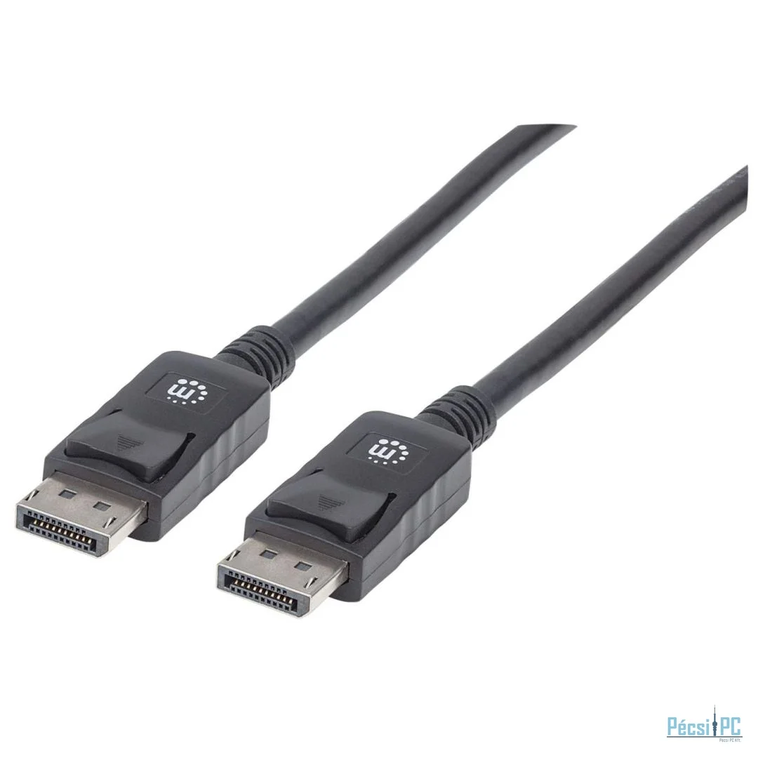 Manhattan 4K@60Hz DisplayPort 1.2 male/male Cable 1m Black