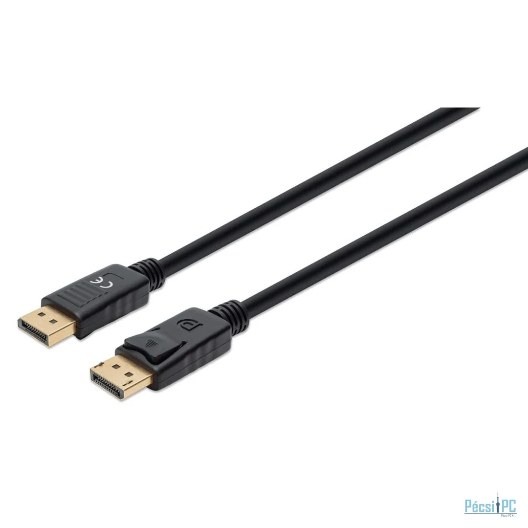 Manhattan 8K@60Hz DisplayPort 1.4 male/male Cable 1m Black