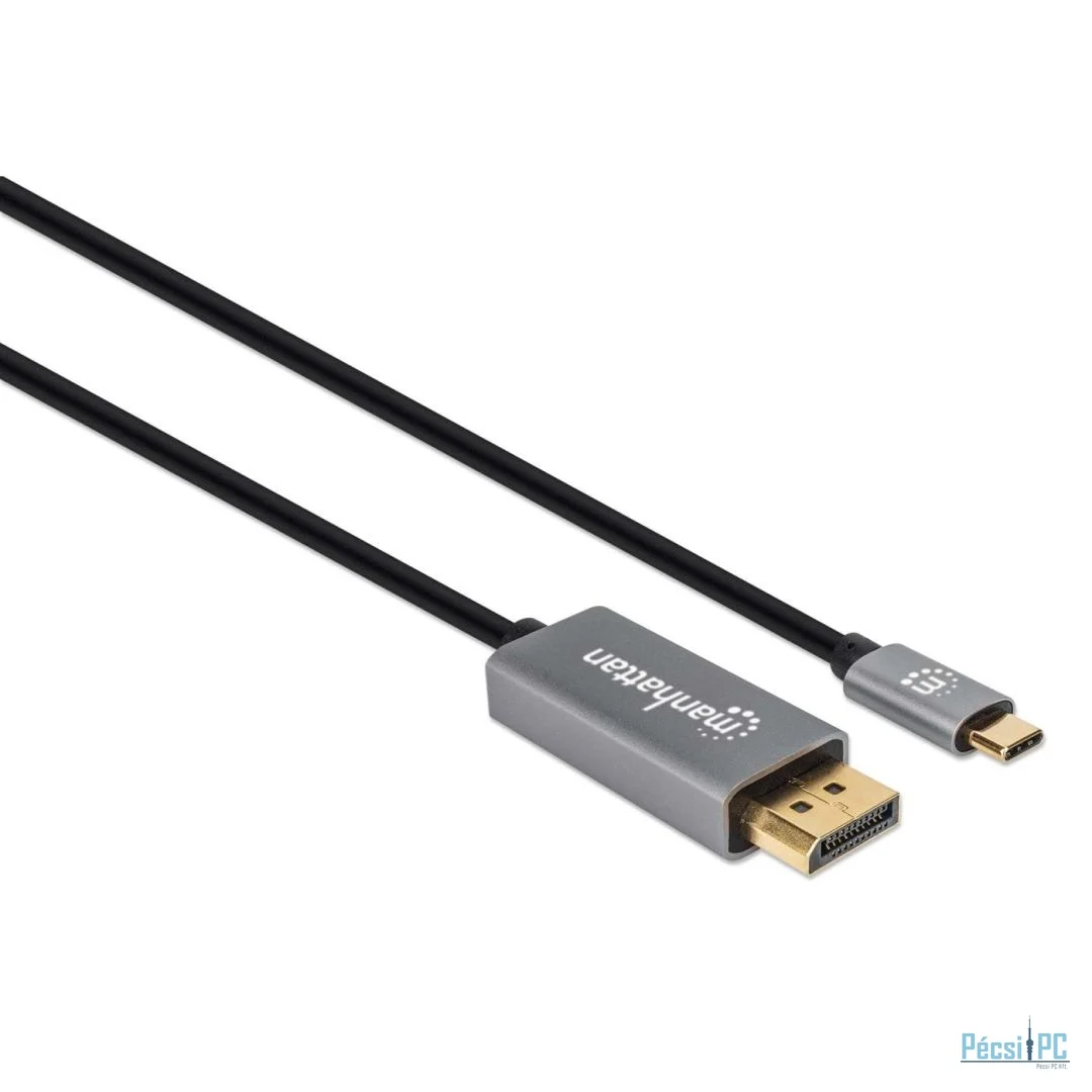 Manhattan 8K@60Hz USB-C to DisplayPort 1.4 Adapter Cable 2m Black