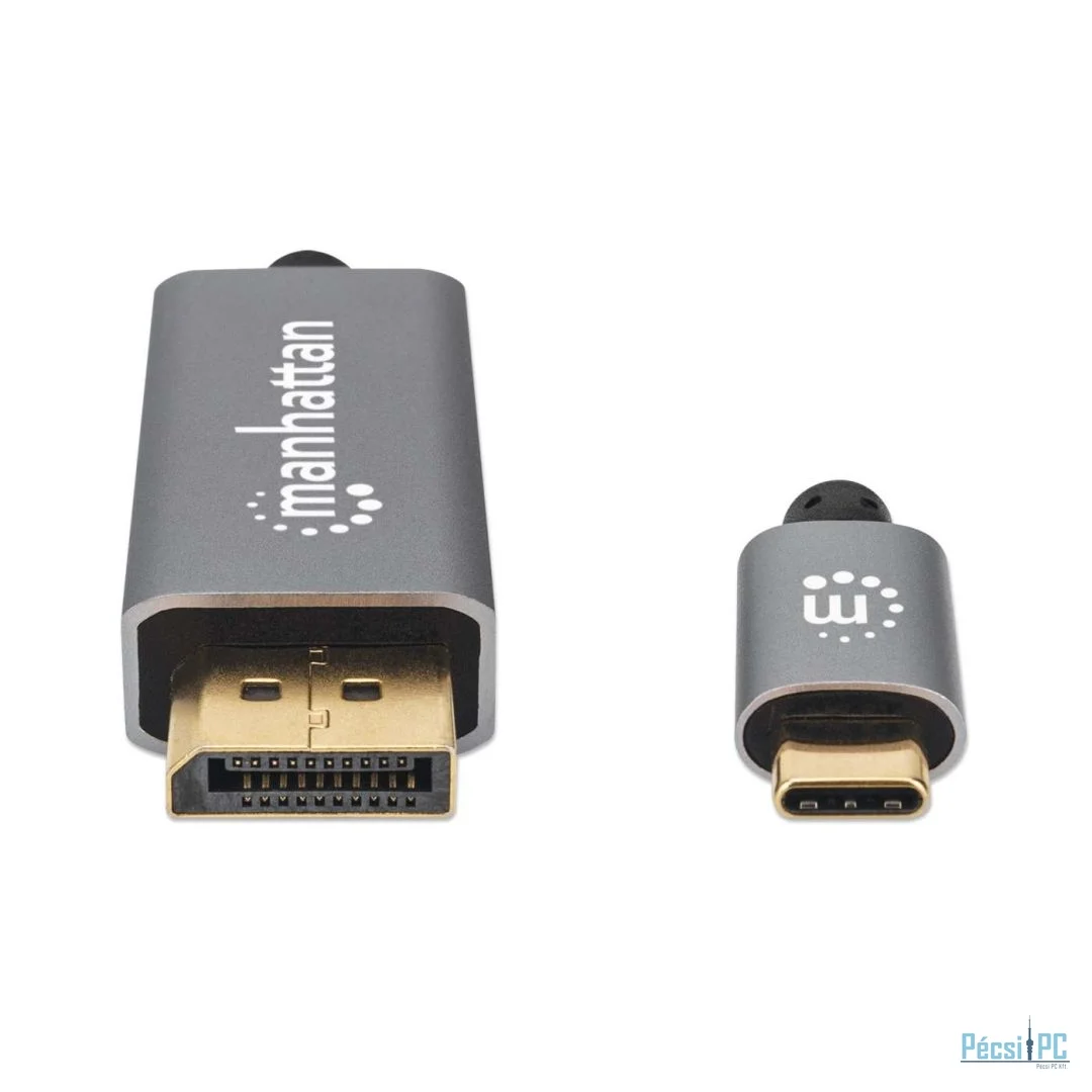 Manhattan 8K@60Hz USB-C to DisplayPort 1.4 Adapter Cable 2m Black