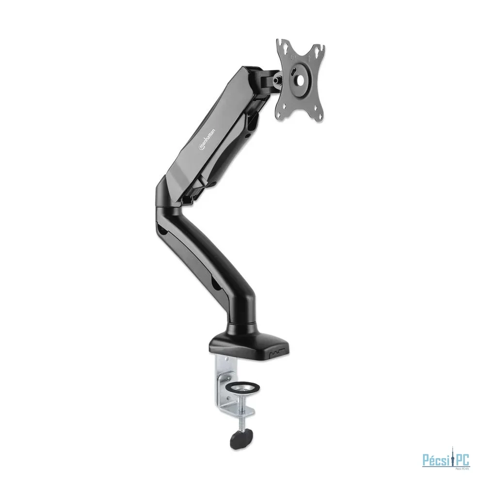 Manhattan Aluminum Gas Spring Single Monitor Desk Mount 17