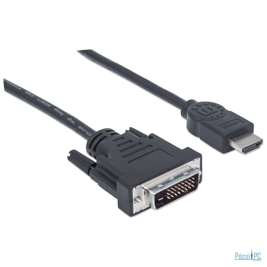 Manhattan HDMI to DVI-D Cable 1m Black