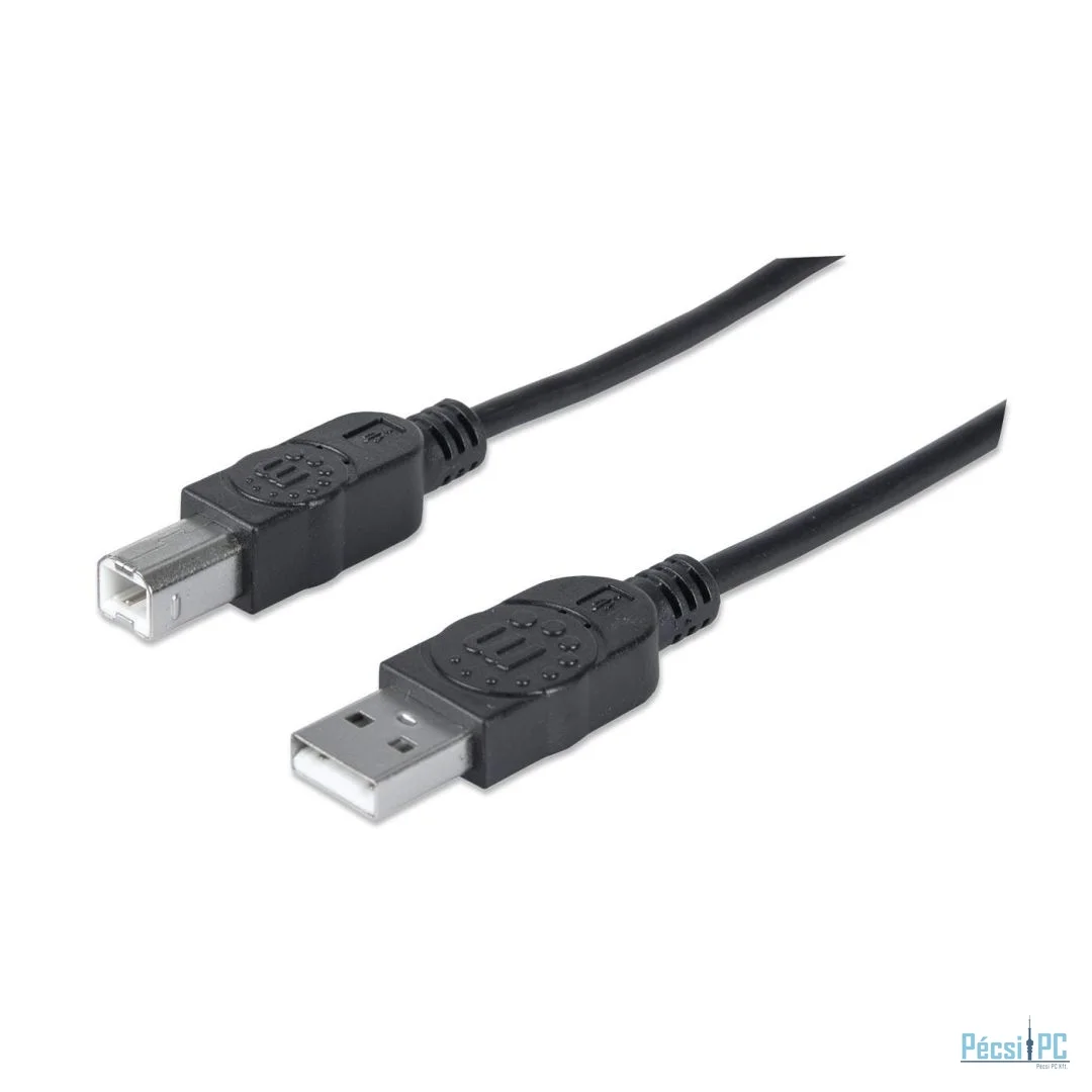 Manhattan USB 2.0 Type-A to Type-B Cable 3m Black